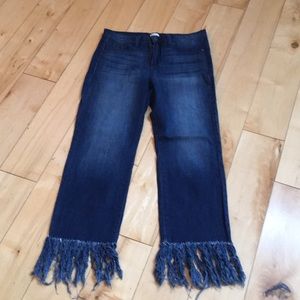 Sneak Peek Fringe Hem Jean